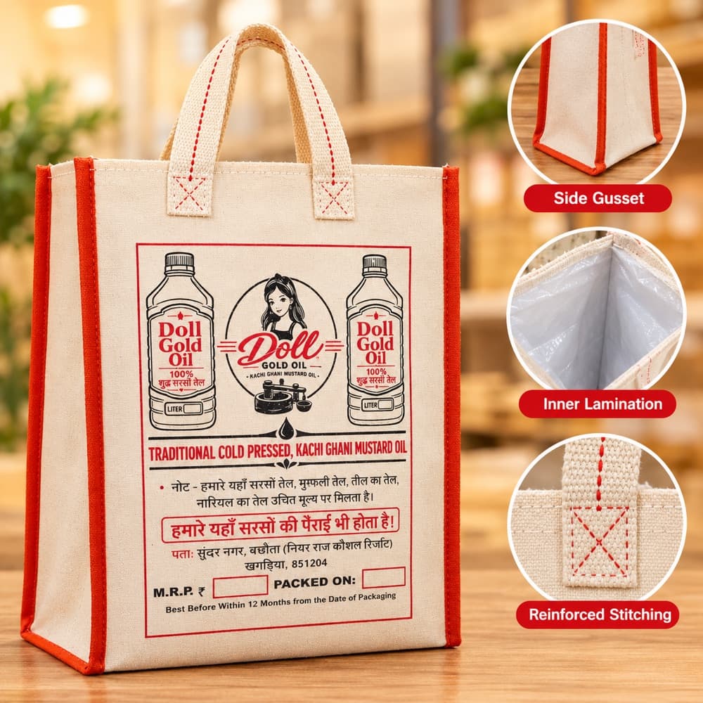Printed Cotton Shopping Bags